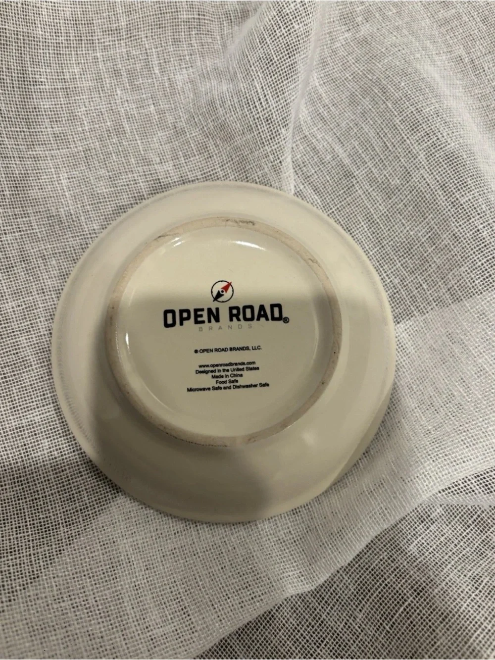 Open Roads Cow 4inch Jewelry Dish Trinket Tray Ceramic